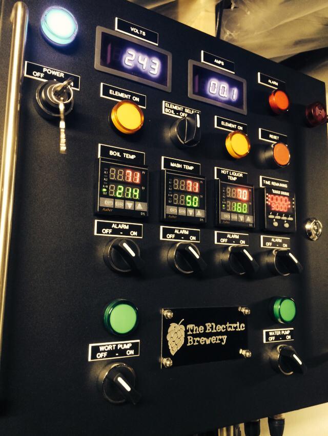 Vulcana Brewing Company Electric Brewing Pilot System Panel
