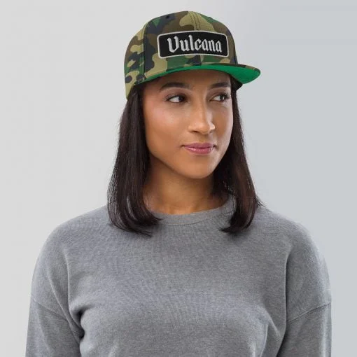 Camo Flat Bill Snapback Cap - Image 3