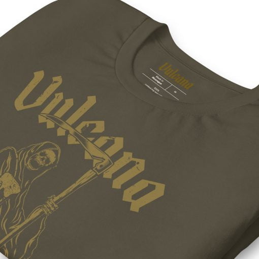 Vulcana Why So Grim T-Shirt Front Detail 2 - Army