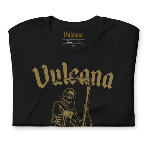 Vulcana Why So Grim T-Shirt Front Detail - Black