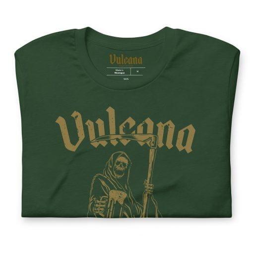 Vulcana Why So Grim T-Shirt Front Detail - Forest