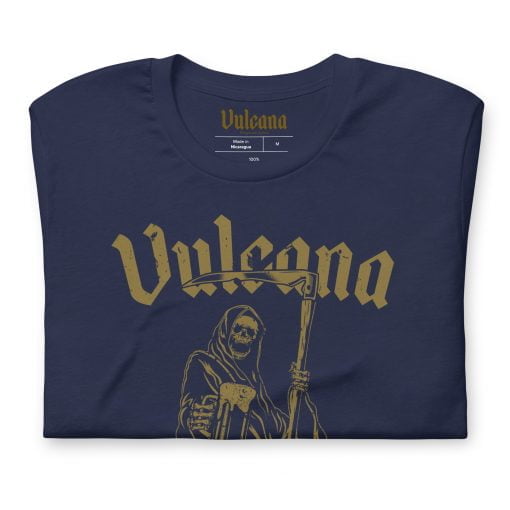 Vulcana Why So Grim T-Shirt Front Detail - Navy