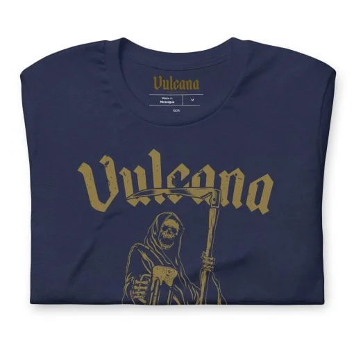 Vulcana Why So Grim T-Shirt Front Detail - Navy