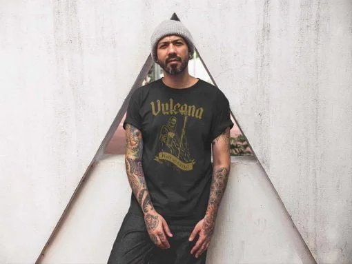 Vulcana Why So Grim T-Shirt -Model 1 - Gold