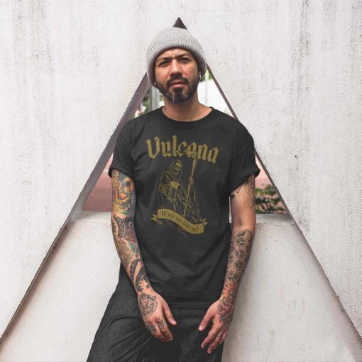 Vulcana Why So Grim T-Shirt -Model 1 - Gold